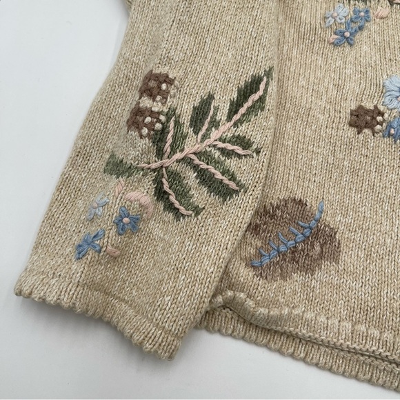 Women’s Vintage Jantzen Classics Cardigan Sweater Hand Embroidered Large * READ* - Picture 7 of 14